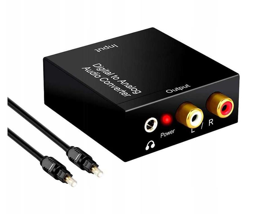 Przetwornik Cyfrowo-Analogowy Dac Optyczny TOSLINK 24BIT 192KHz