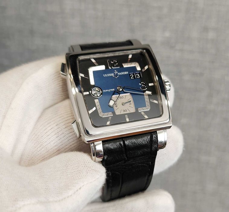 Чоловічий годинник Ulysse Nardin Automatic Quadrato Dual Time 243-92