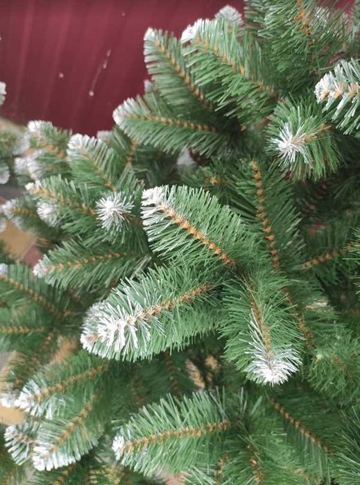 Елка из пвх искусственная с инеем 180 см