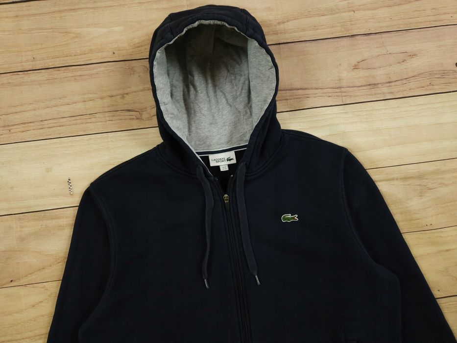 LACOSTE Bluza Męska z Kapturem Rozsuwana r. 6 (XL)