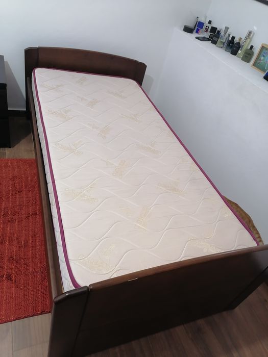 Cama de solteiro 200x100 + colchão
