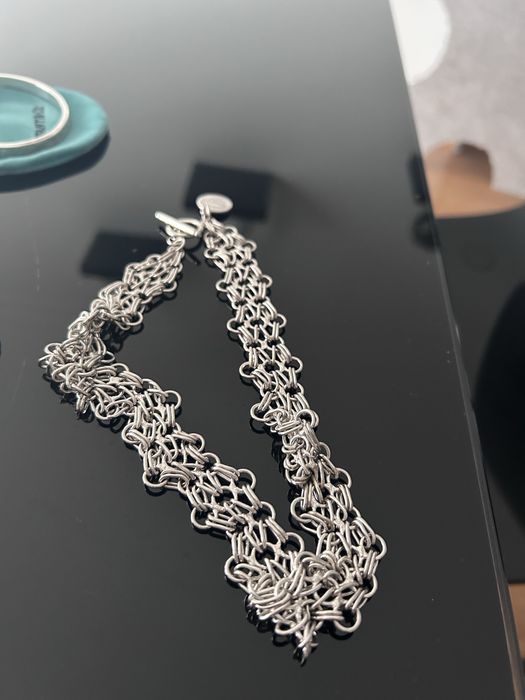 Tiffany & Co. – Conjunto em Prata 925 (Pulseira, Anel e Colar)