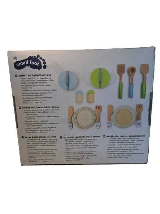 -->SMALL FOOT Zestaw Naczyń I Garnków 15 Elementów