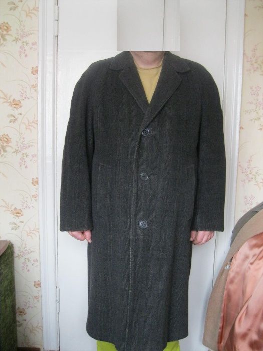Пальто драповое в клетку СССР