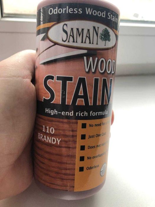 Водоемульсійна морилка для дерева Saman концетрат, колір бренді дерево