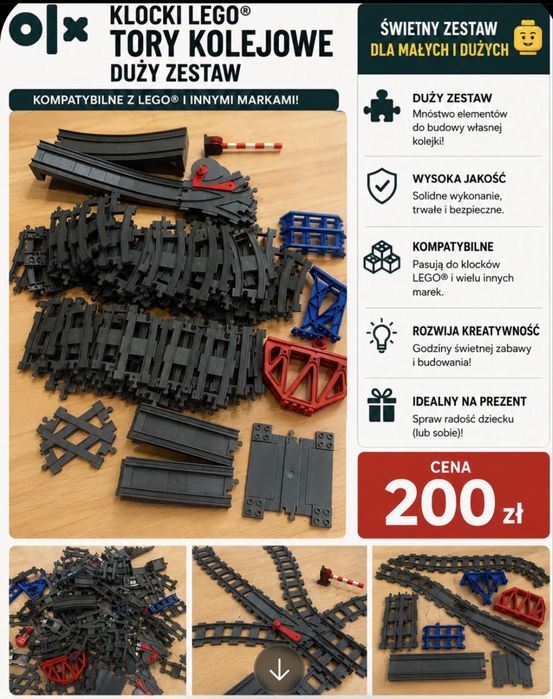 Klocki lego duplo tory