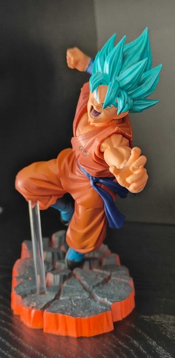 Figura Dragon Ball - Son Goku SSJ God Blue - SCultures 5 - Banpresto