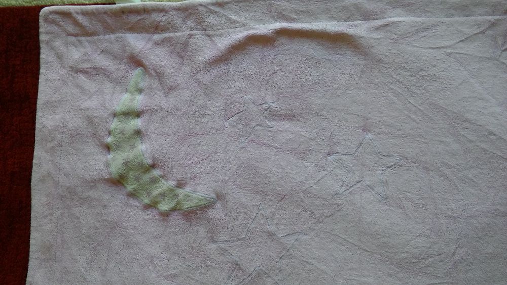 Manta Bebe Rosa Dupla Face 75x75cm