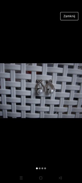 Kolczyki nowe złote perełki