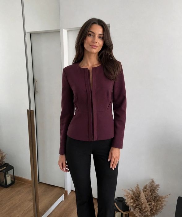 Żakiet marynarka kurtka materiałowa diane von furstenberg