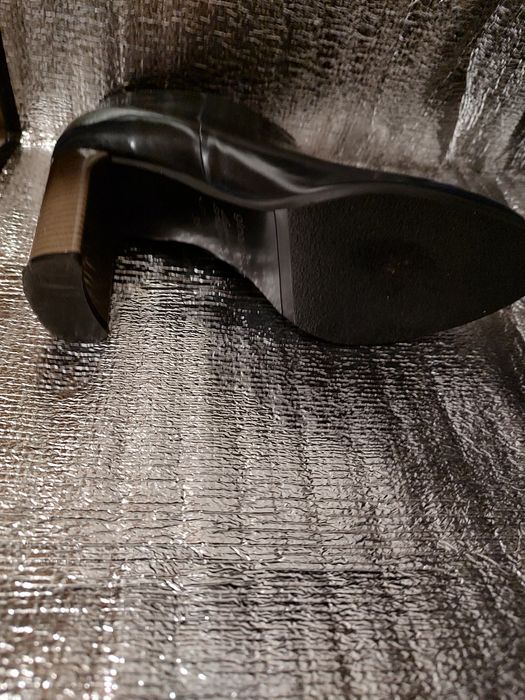 Gino Rossi 38 botki granatowe metaliczne środek botki różowe