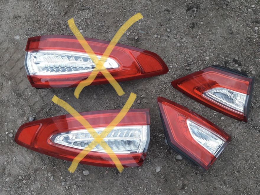Задние фонари Ford Fusion -16 . В багажник