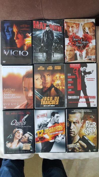 DVDs diversos (ação, drama, terror)