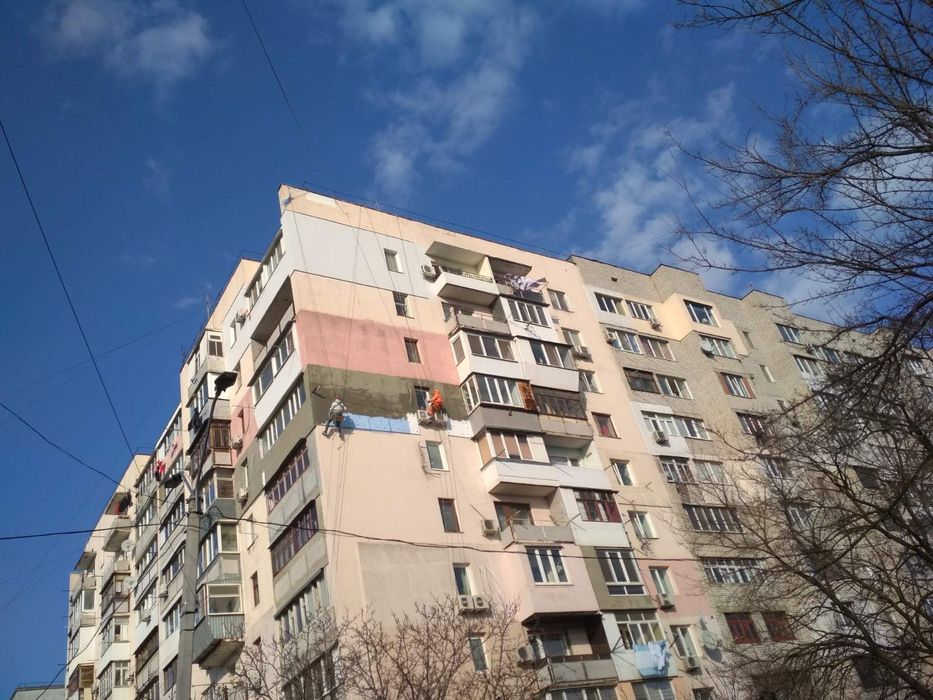 Утепление фасадов стен квартир балконов монтаж солнечных панелей Одеса