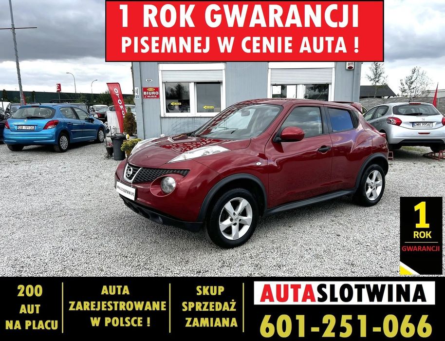 Nissan Juke 1 ROK GWARANCJI W CENIE AUTA, Zamiana, Super Stan, 6 Biegów