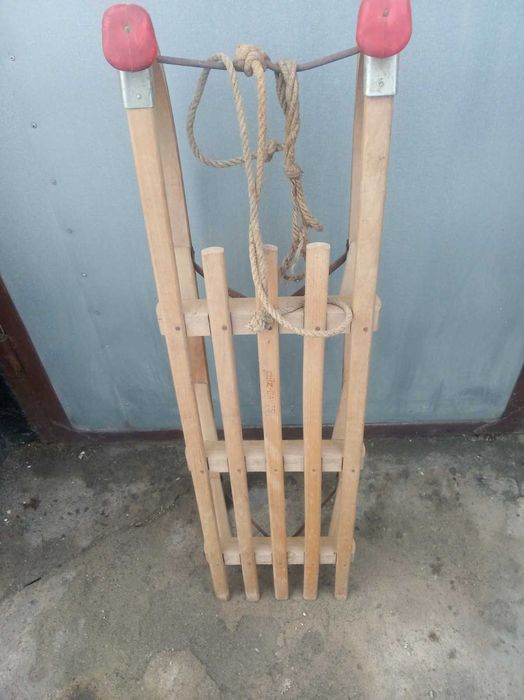 sanki drewniane długie Davos