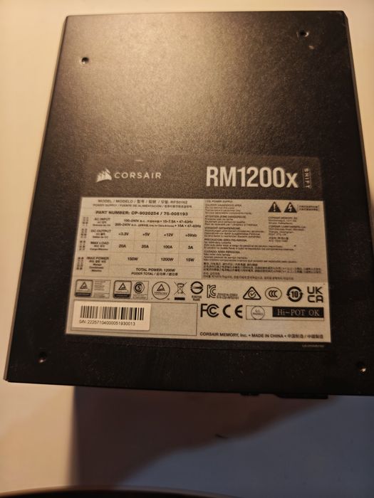 Fonte corsair modular ATX 1200w