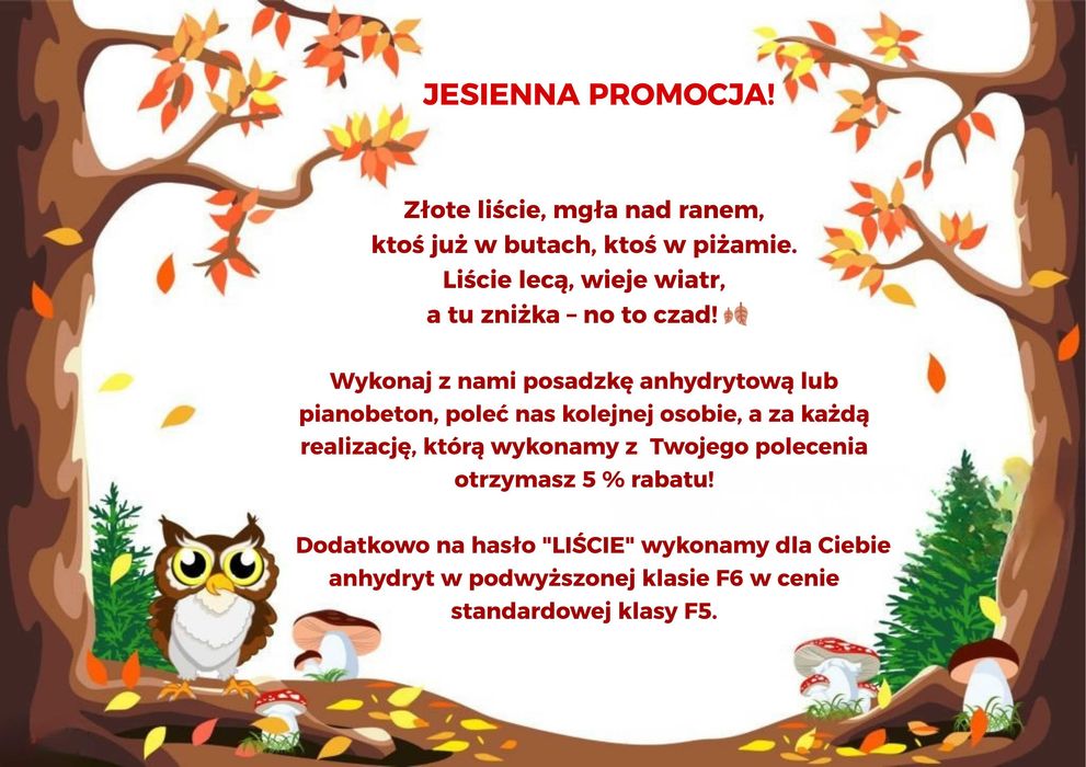 Posadzki anhydrytowe, wylewki anhydrytowe, pianobeton.