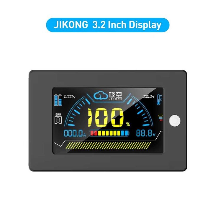Комплект JKBMS JIKONG 200A. БМС 200А + Екран 3.2" + Клеми 200А. Комплект для збірки LiFePO4 акумурятора.