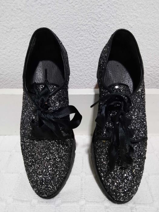 Sapatos Festivos Lantejoulas