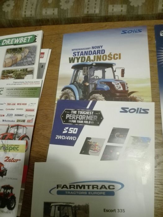 Prospekty; Zetor, Farmtrac, Solis, Laborghini, Drewbet