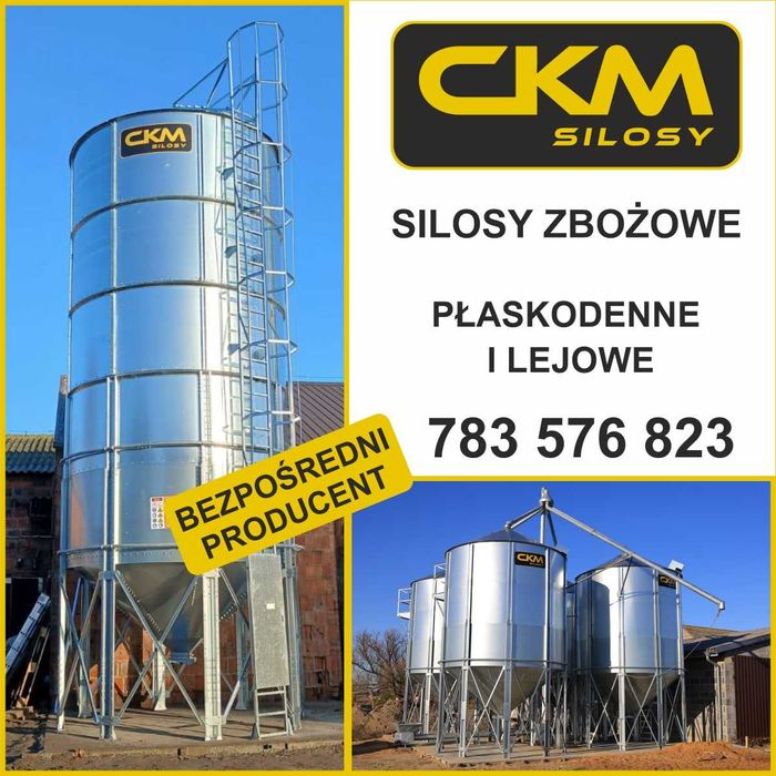 Silos zbożowy 13,4 t – polski producent CKM – gotowy