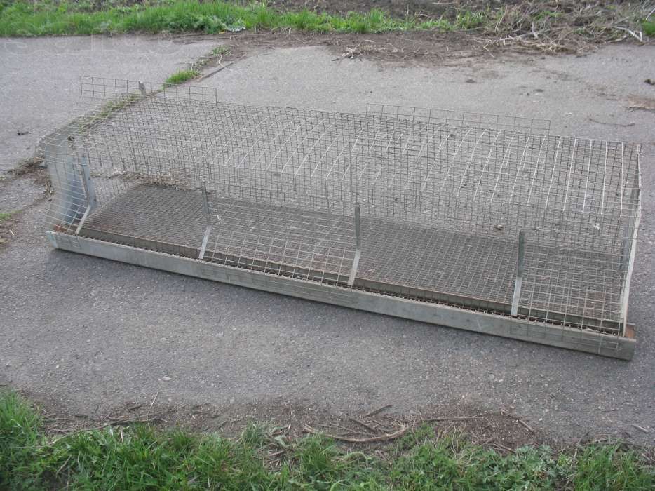 Оцинкованые клетки б/у для бройлеров,перепелов, нутрий, кролей