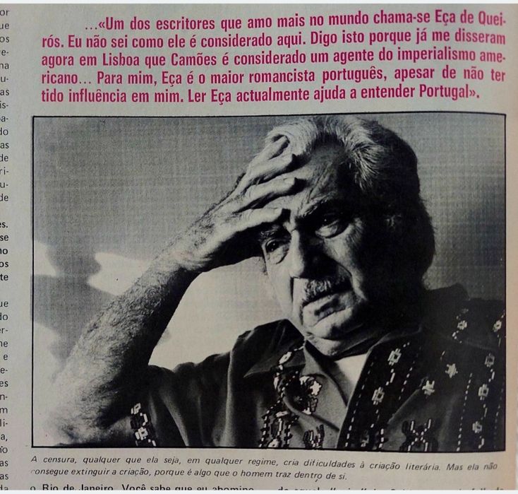 Jorge AMADO em Lisboa, 1976
