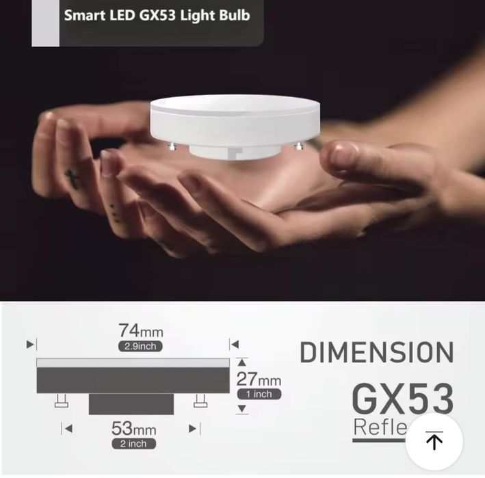 Lâmpadas GX 53 WIFI Inteligente