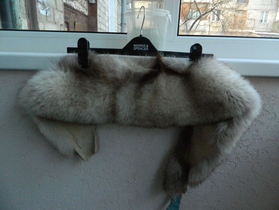 мех на воротник натуральный песец