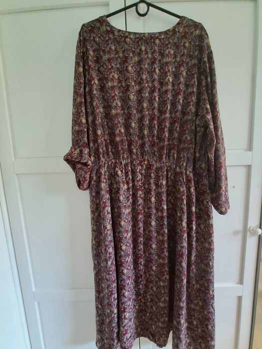 Sukienka Midi Bonprix roz. 52 Nowa Wiskoza Rękaw długi lub 3/4