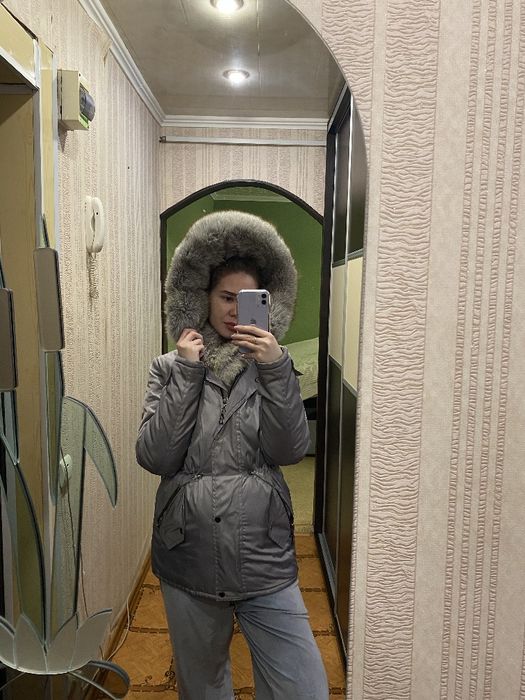 Куртка-парка з натуральним песцем