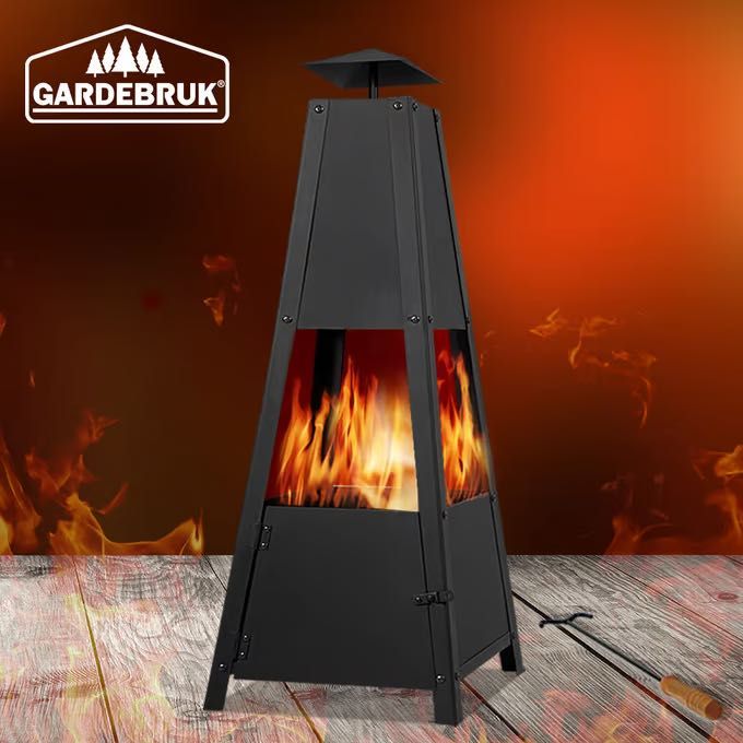 KOMINEK Ogrodowy PALENISKO TARAS Grill Piramida Piecyk Na drewno