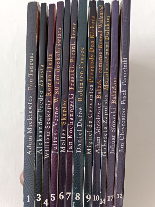 Zestaw 12 lektur szkolnych. Pan Tadeusz, zemsta itp