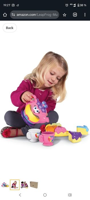 Музичний, ігровий набір, чайник, чаювання, leapfrog, fisher praise