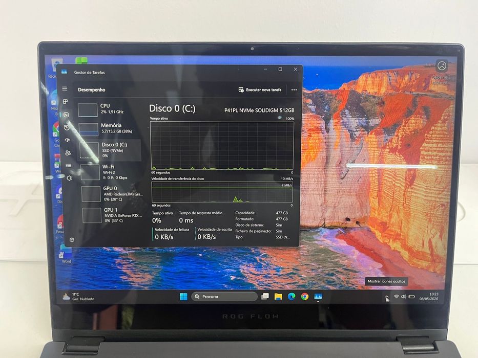 Asus ROG GV301R ryzen7/16GbDDR5/RTX3050TI Ecra toutch