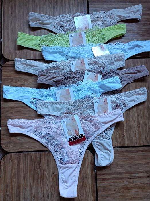 Lotes de 8 Cuecas de Senhora * Tamanho - L/XL * Algodão ou Licra *