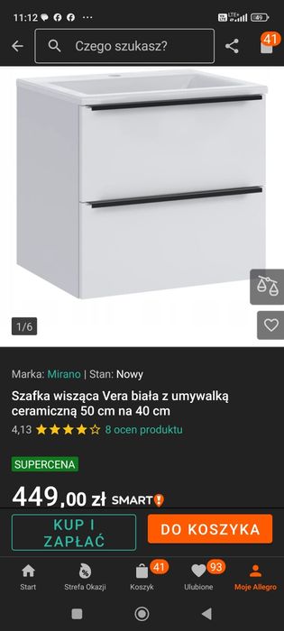 Meble łazienkowe vera