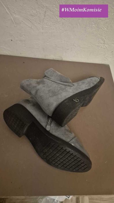 Wiosenno jesienne  eleganckie buty - botki  rozm 36-36.5