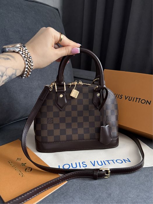 шкіряна сумка Louis Vuitton Alma Monogram Canvas, lv , луи витон