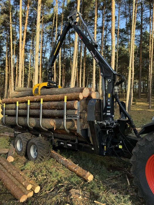 PALMS 10D 5.75 przyczepa leśna zrywkowa 10 ton żuraw 7.5m PROMOCJA
