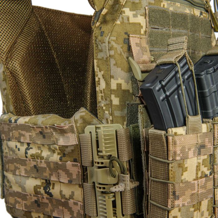 Плитоноска Warmor Gen.3 піксель з підсумками (без плит)