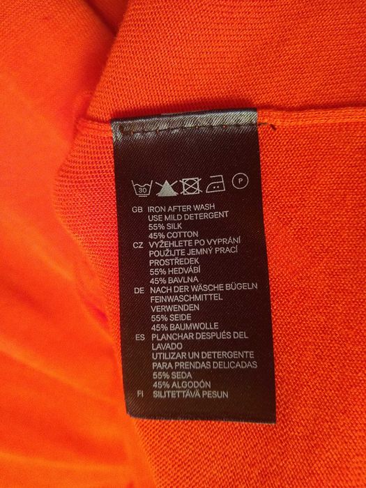 H&M  Elegancki męski lekki sweter jedwabny, 55% Jedwab, Rozmiar XL