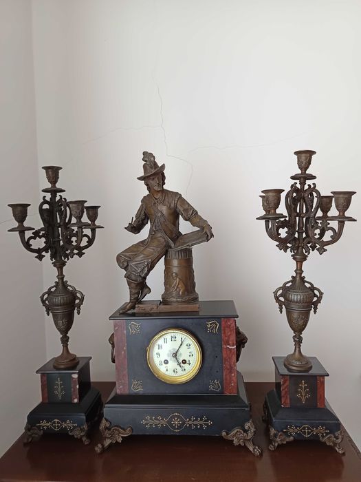 Relógio de lareira século XIX