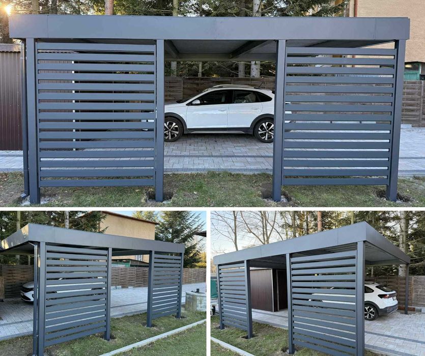 Carport 6x5,5, wiaty garażowe, wiata na samochód, wiata stalowa