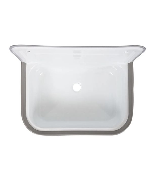 Zlewozmywak stalowy emaliowany biały techniczny