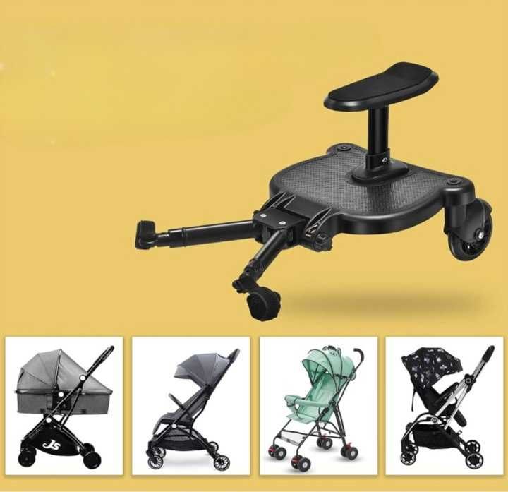 Vihir Kiddy Board – Deska do Wózka z Siedziskiem, 2-6 lat, Dostawka