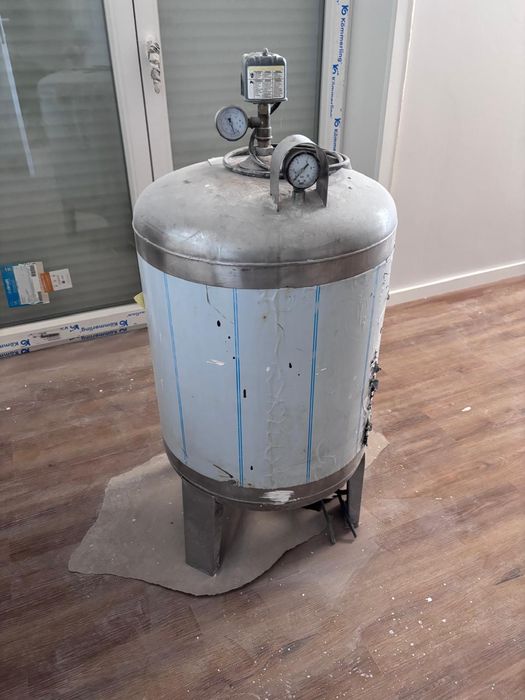 balão autoclave vertical em aço inoxidável