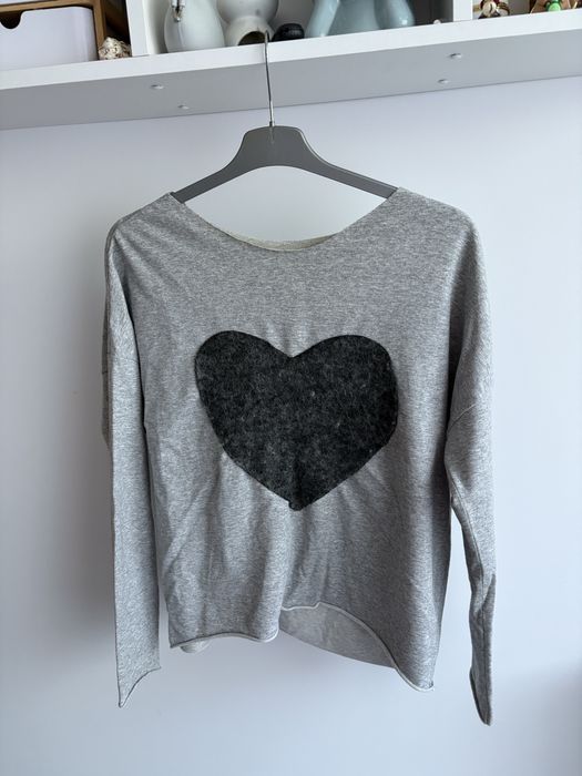 Bluzka na długi rękaw z serduskziem