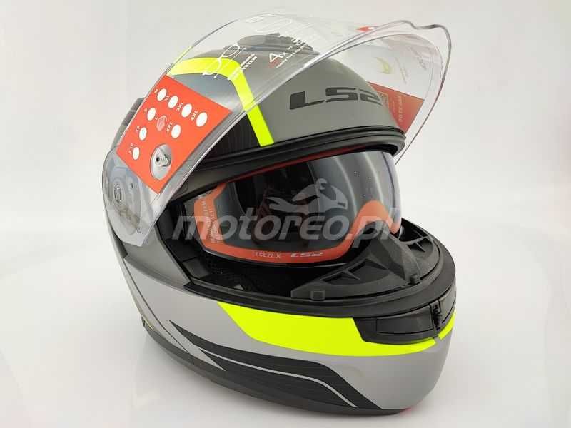 WYPRZEDAŻ Kask Szczękowy Blenda LS2 FF908 Strobe II Monza Black Yellow